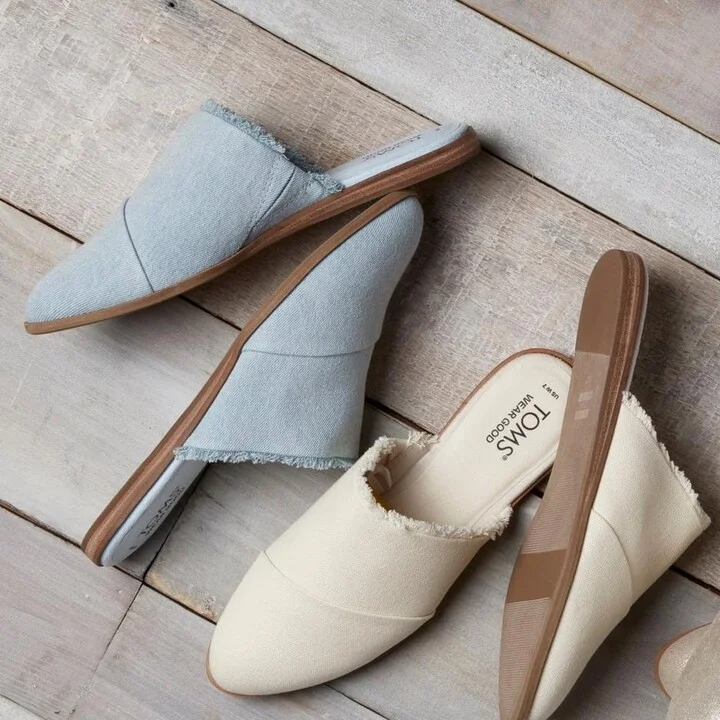 Jade Pastel Fringe Denim Flat - Image 2