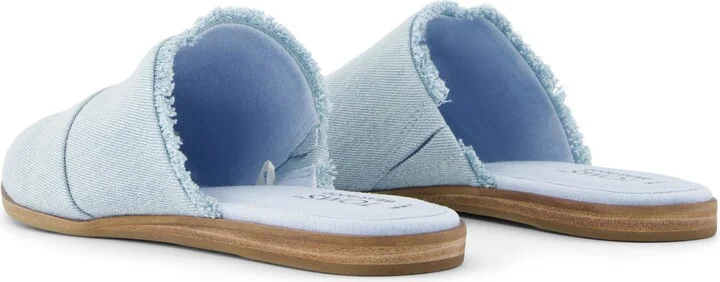 Jade Pastel Fringe Denim Flat - Image 4