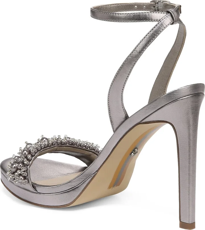 Jade Rhinestone Ankle Strap Sandal - Image 2