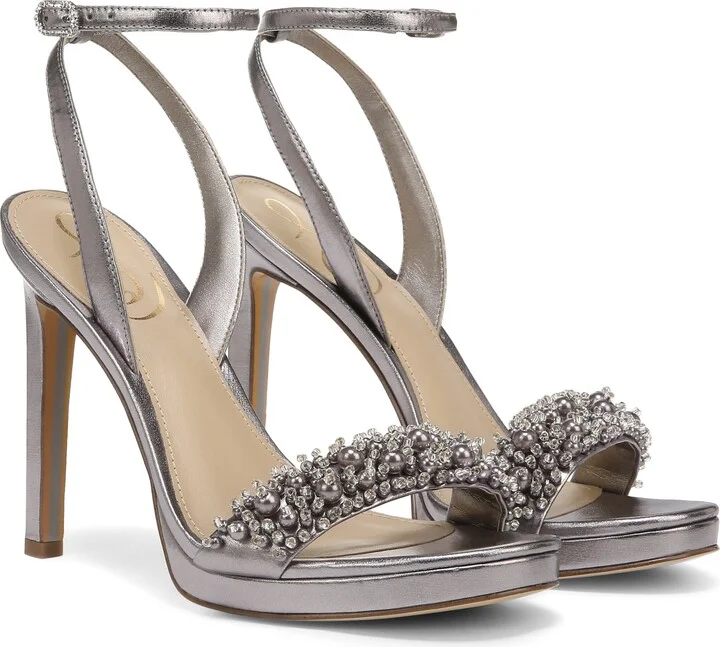 Jade Rhinestone Ankle Strap Sandal - Image 10