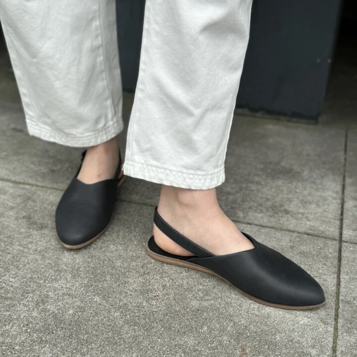 Jade Slingback Flat Leather - Image 2