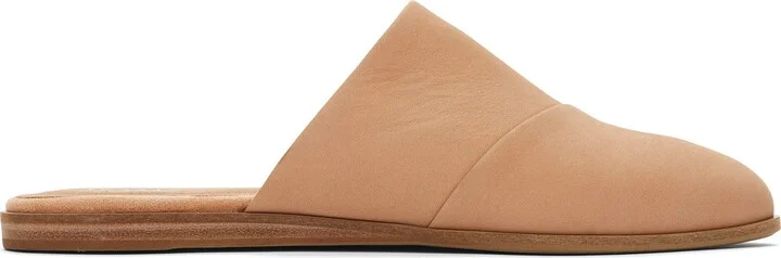 Jade Tan Leather Slip On Flat