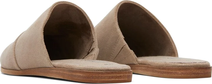 Jade Taupe Suede Slip On Flat - Image 4
