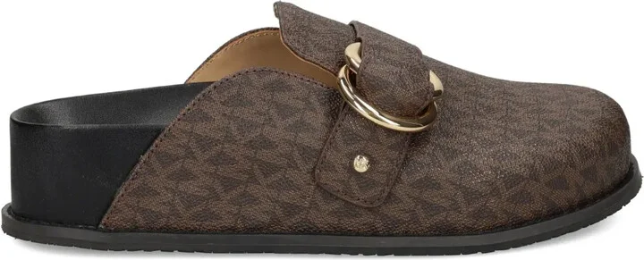 Jaden monogram mules