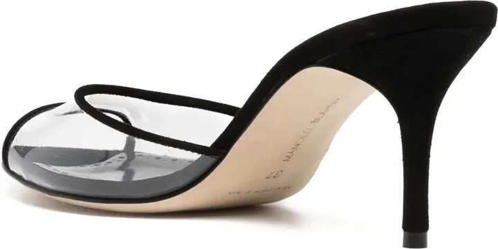 Jadifa transparent heeled 70mm sandals - Image 3