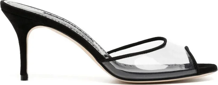 Jadifa transparent heeled 70mm sandals
