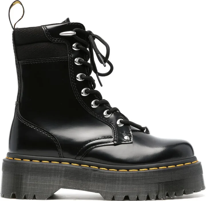Jadon leather combat boots