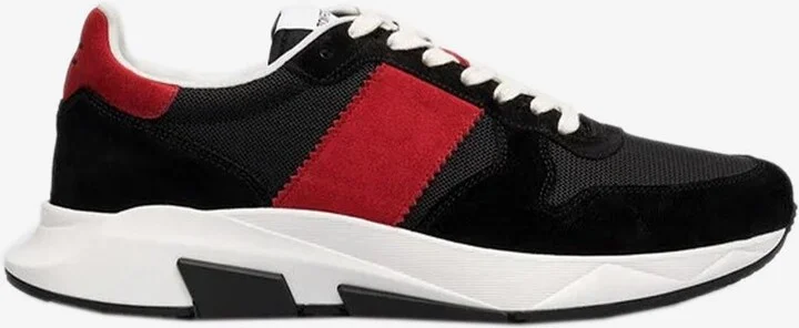 Jagga Low-Top Sneakers in Suede and Mesh