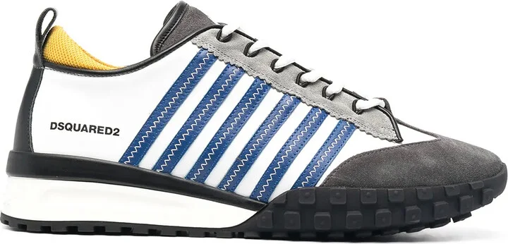 Jagged Stripe Low-Top Sneakers