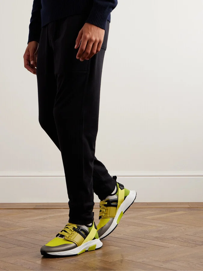 Jago Scuba, Mesh and Leather Sneakers - Image 2