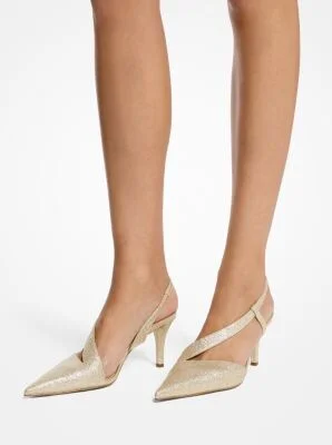 Jaida Glitter Embellished Leather Pump - Image 2