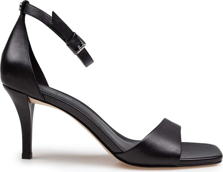 Jaida Heeled Sandal In Black Leather