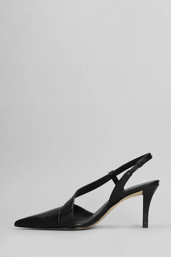 Jaida Pump Pumps In Black Leather - Image 3