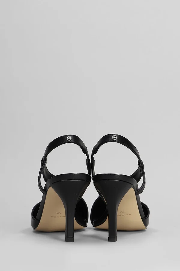 Jaida Pump Pumps In Black Leather - Image 4
