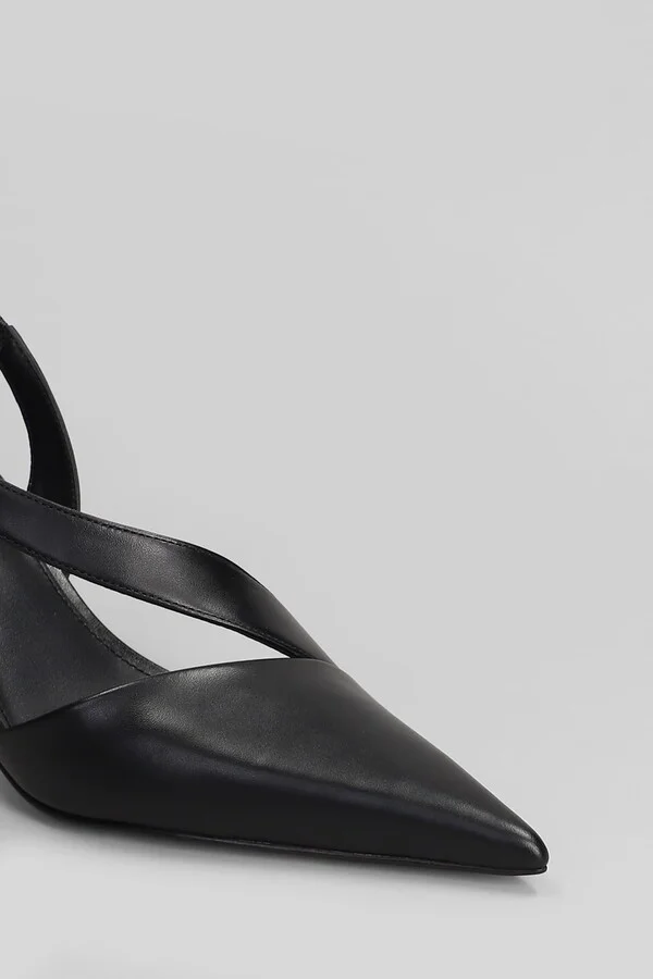 Jaida Pump Pumps In Black Leather - Image 5