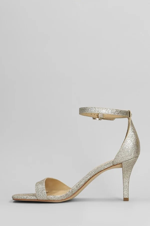 Jaida Sandals In Gold Glitter - Image 3