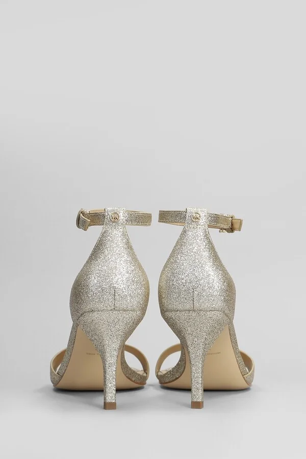 Jaida Sandals In Gold Glitter - Image 4