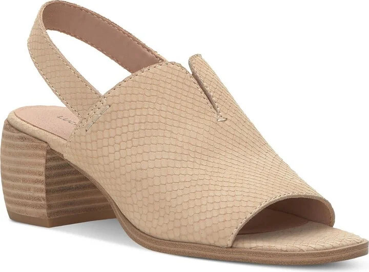 Jaila Womens Leather Heels
