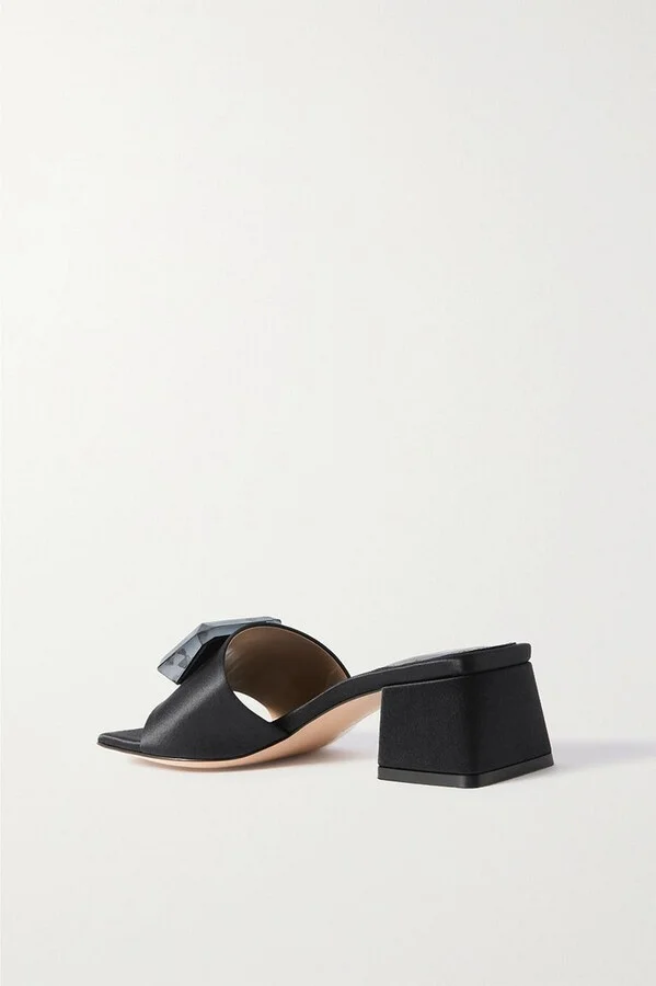 Jaipur 45 embellished satin mules - Image 3