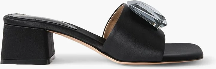Jaipur 45 embellished satin mules