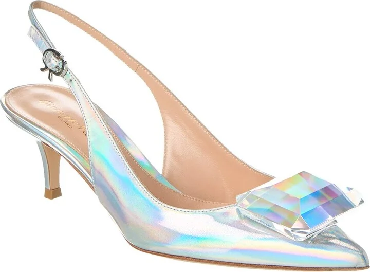 Jaipur 55 Leather Slingback Pump