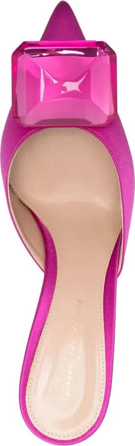 Jaipur 85mm satin mules - Image 4