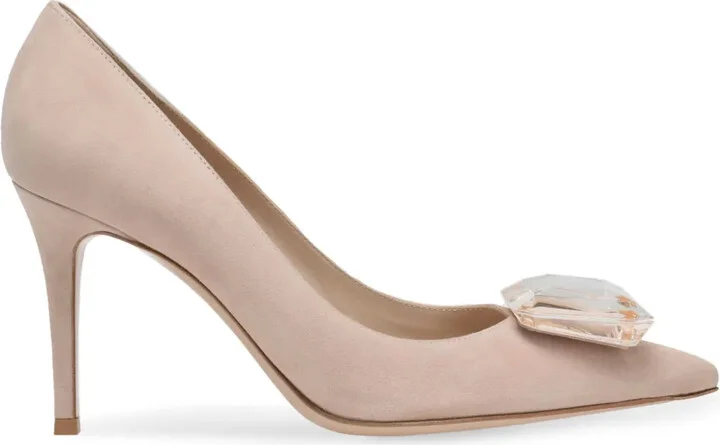 Jaipur 85mm suede pumps