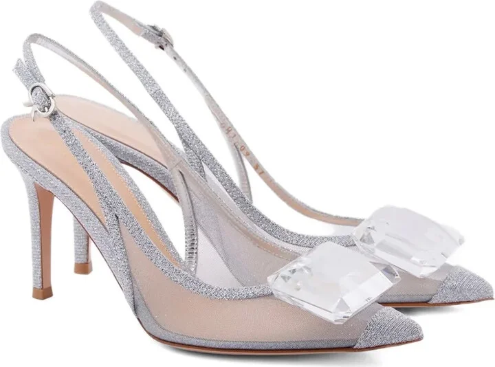 Jaipur gemstone-embellished slingback pumps - Image 2