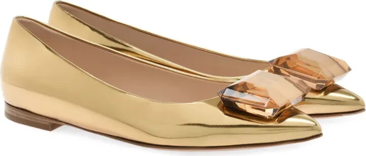 Jaipur metallic-effect pumps - Image 2