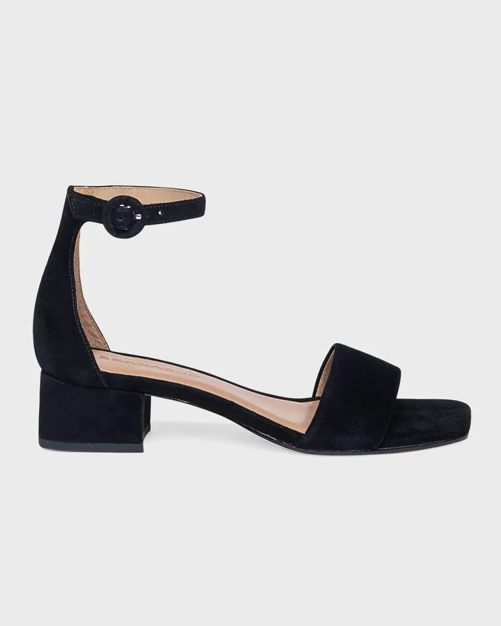 Jalena Suede Ankle-Strap Sandals