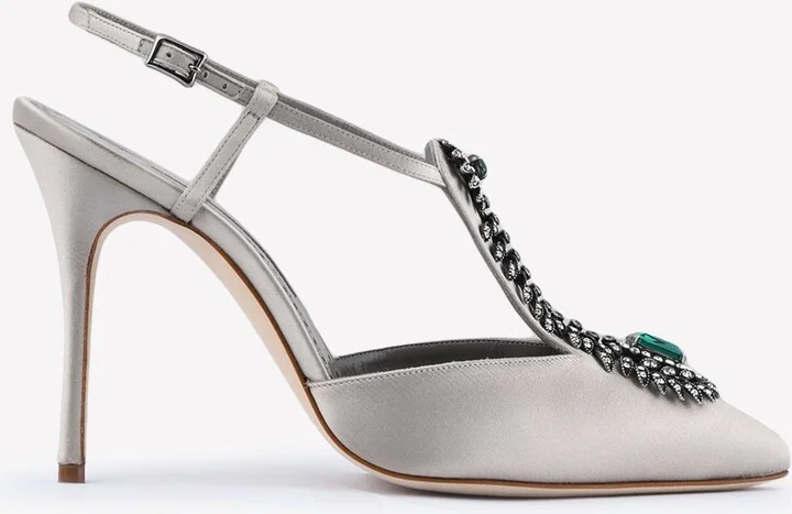 Jamala 105 Crystal-Embellished Pumps