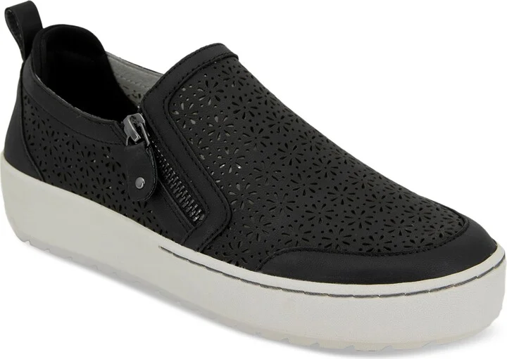Jambu Women's July Wide Slip- On Zip Sneakers
