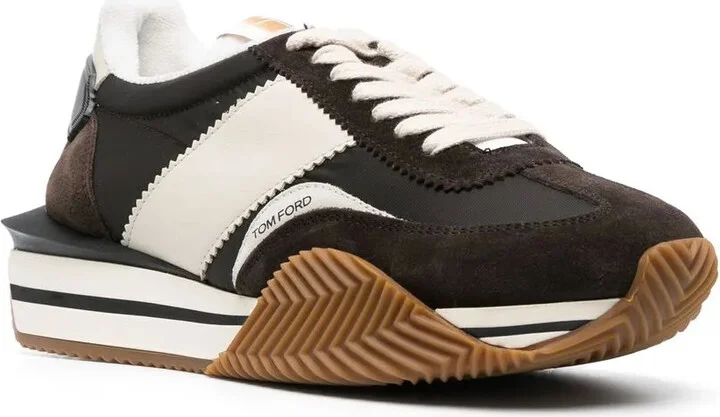 James panelled flatform sneakers - Image 2