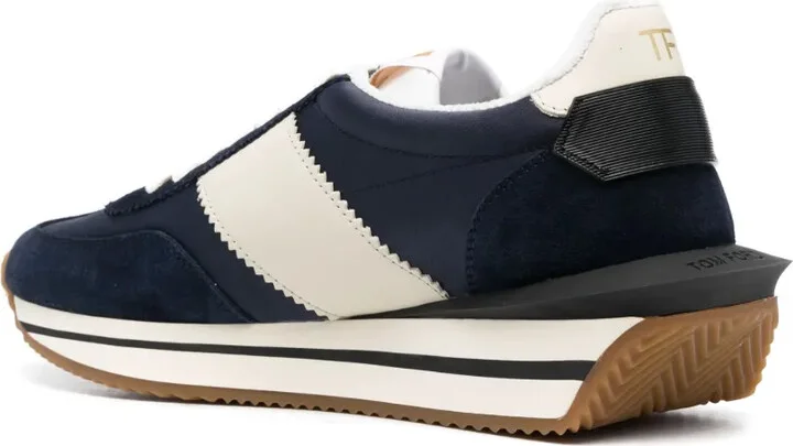 James panelled leather sneakers - Image 3