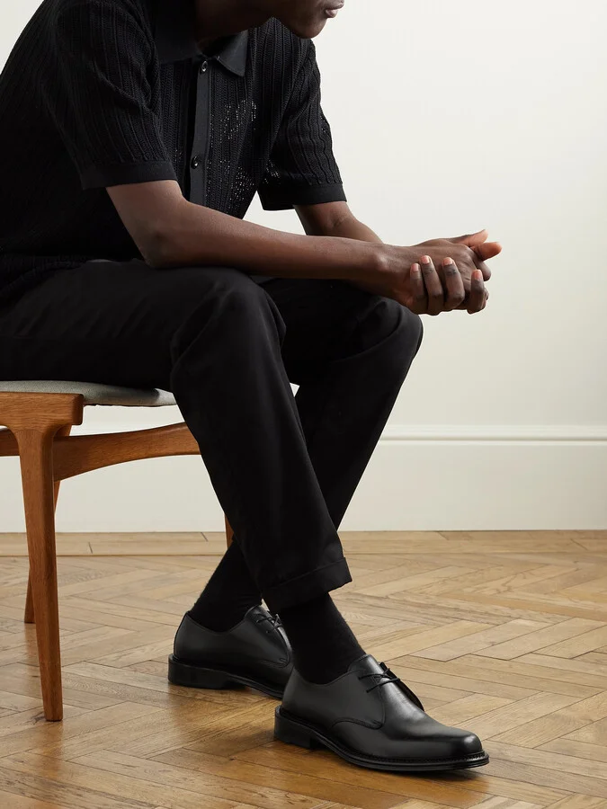 James Polished-Leather Derby Shoes - Image 2
