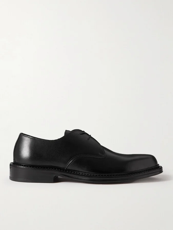 James Polished-Leather Derby Shoes