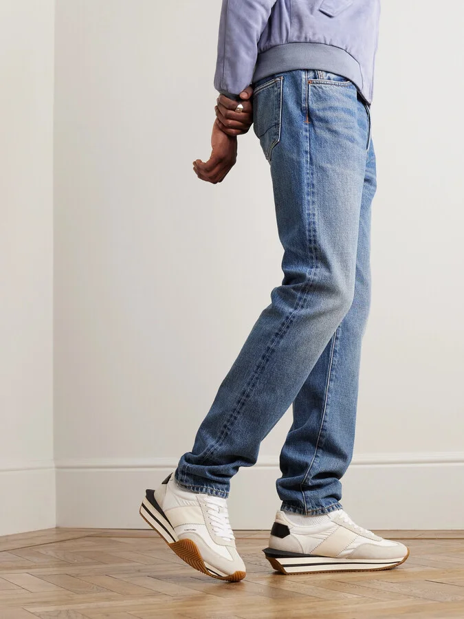 James Rubber-Trimmed Leather, Suede and Nylon Sneakers - Image 2