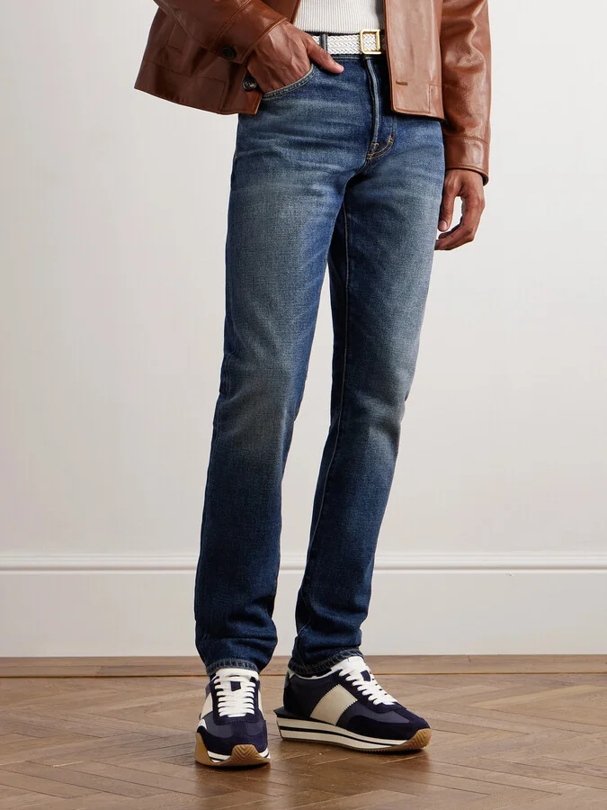 James Rubber-Trimmed Suede, Nylon and Leather Sneakers - Image 2