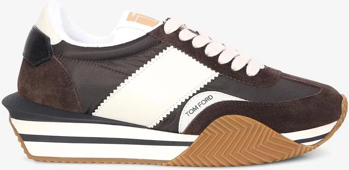 James Suede and Mesh Sneakers