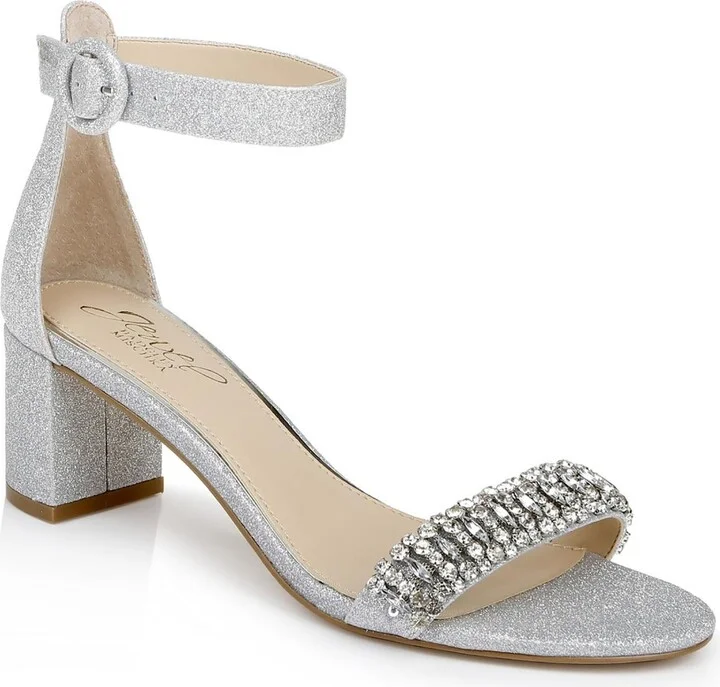 James Womens Dressy Rhinestones Ankle Strap