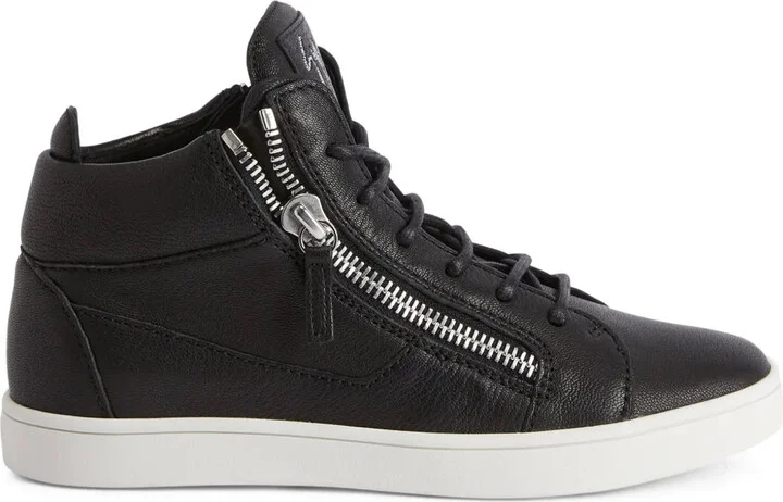 Jamie high-top leather sneakers