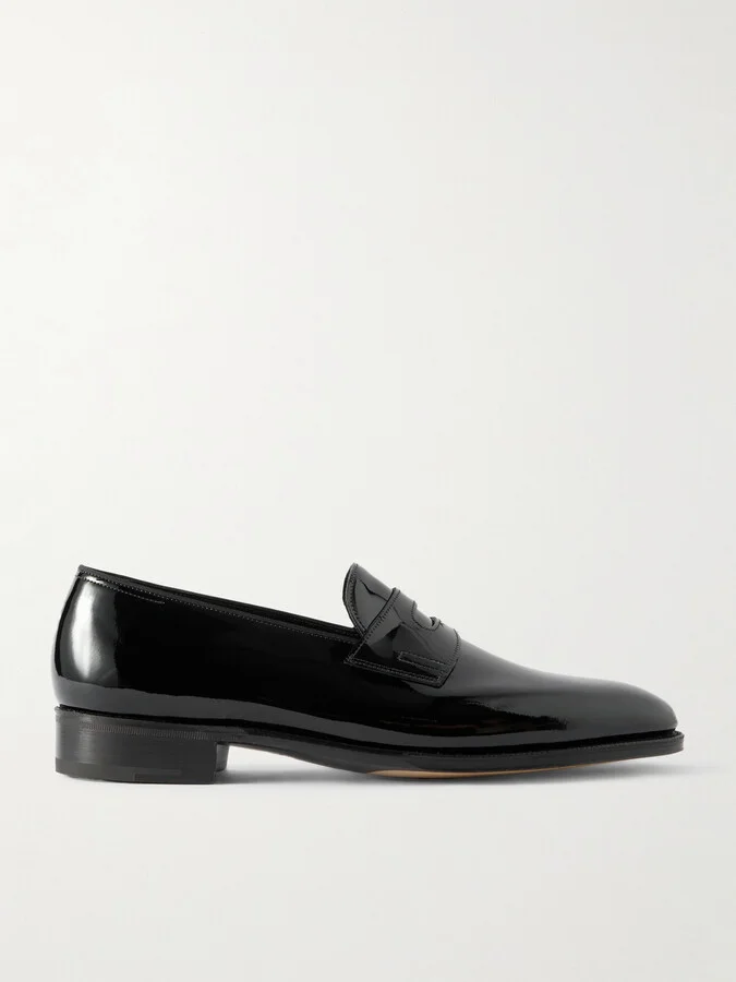 Jamie Patent-Leather Penny Loafers