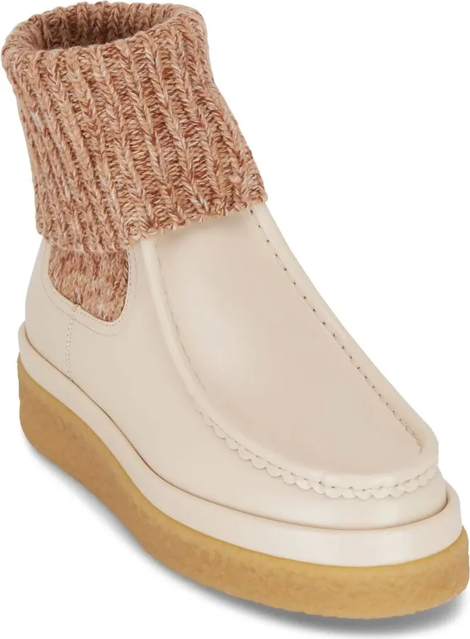 Jamie sock-detail leather boots - Image 2