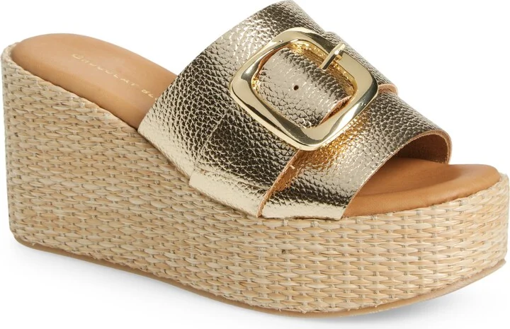 Jana Platform Wedge Slide Sandal