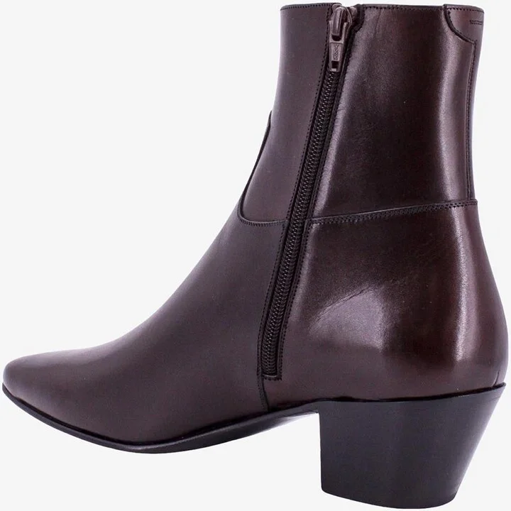 Janco Pointed-Toe Leather Boots - Image 2