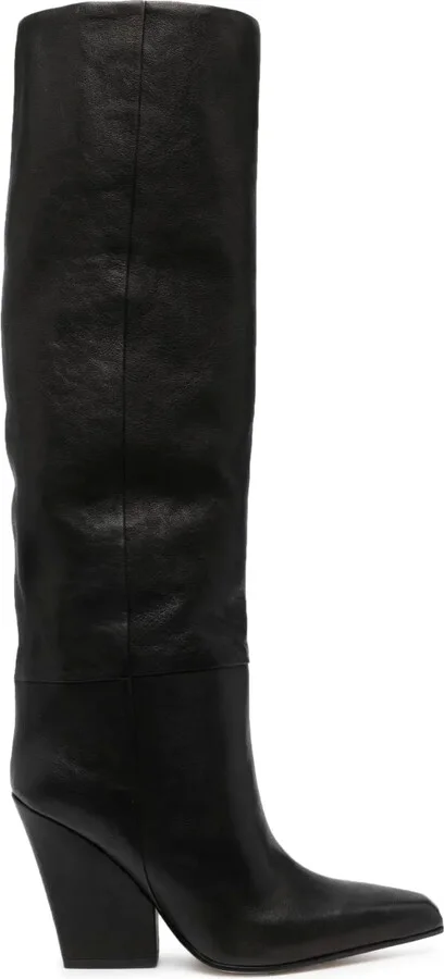Jane 90mm leather knee-high boots
