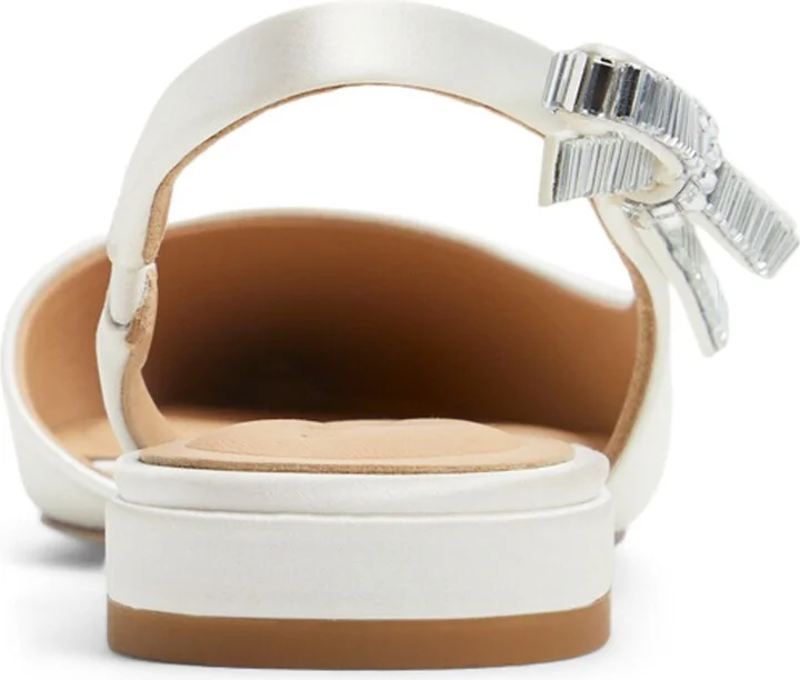 Jane Bow Slingback Half d'Orsay Pointed Toe Flat - Image 2