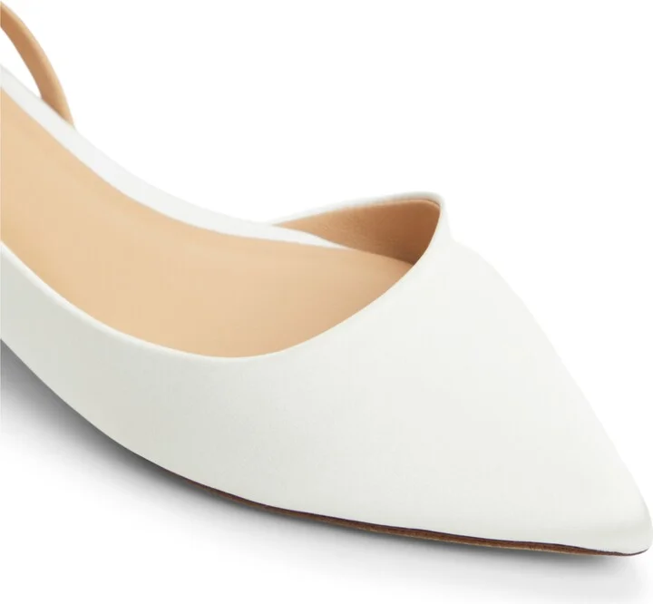 Jane Bow Slingback Half d'Orsay Pointed Toe Flat - Image 8