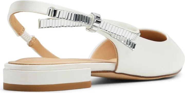 Jane Bow Slingback Half d'Orsay Pointed Toe Flat - Image 9