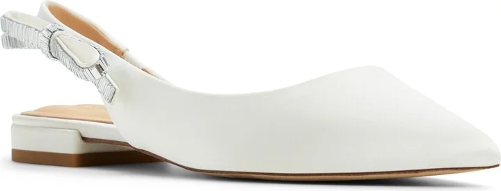 Jane Bow Slingback Half d'Orsay Pointed Toe Flat